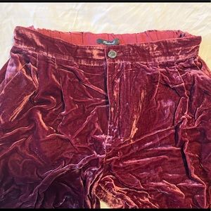 Madewell crushed velvet pants